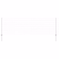 vidaXL Recinzione con pali. Argento 0.8 x 10 m Acciaio - Vista aggiuntiva 2