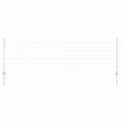 vidaXL Recinzione con pali. Argento 0.8 x 10 m Acciaio - Vista aggiuntiva 2
