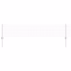vidaXL Recinzione con pali. Argento 0.4 x 25 m Acciaio - Vista aggiuntiva 2