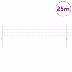 vidaXL Recinzione con pali. Argento 0.4 x 25 m Acciaio - Vista aggiuntiva 3