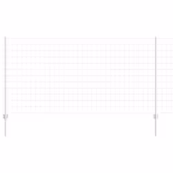 vidaXL Recinzione con pali. Argento 1.2 x 25 m Acciaio - Vista aggiuntiva 2