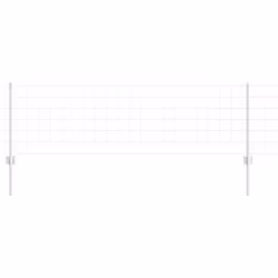 vidaXL Recinzione con pali. Argento 0.6 x 50 m Acciaio - Vista aggiuntiva 2
