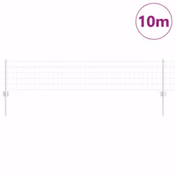 vidaXL Recinzione con pali. Argento 0.4 x 10 m Acciaio - Vista aggiuntiva 3