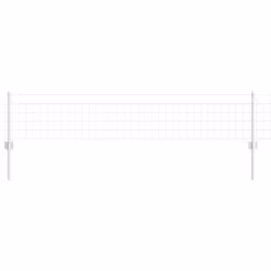 vidaXL Recinzione con pali. Argento 0.4 x 25 m Acciaio - Vista aggiuntiva 2