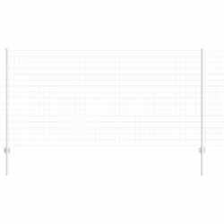 vidaXL Recinzione con pali. Argento 1.2 x 25 m Acciaio - Vista aggiuntiva 2