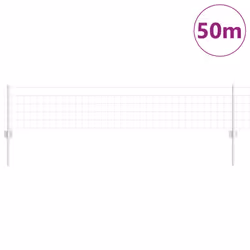vidaXL Recinzione con pali. Argento 0.4 x 50 m Acciaio - Vista aggiuntiva 3