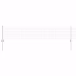 vidaXL Recinzione con pali. Argento 0.4 x 10 m Acciaio - Vista aggiuntiva 2