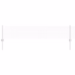 vidaXL Recinzione con pali. Argento 0.4 x 10 m Acciaio - Vista aggiuntiva 2