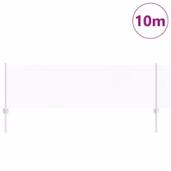 vidaXL Recinzione con pali. Argento 0.6 x 10 m Acciaio - Vista aggiuntiva 3