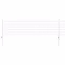 vidaXL Recinzione con pali. Argento 0.6 x 10 m Acciaio - Vista aggiuntiva 2