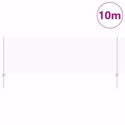 vidaXL Recinzione con pali. Argento 0.8 x 10 m Acciaio - Vista aggiuntiva 3