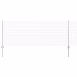 vidaXL Recinzione con pali. Argento 0.8 x 10 m Acciaio - Vista aggiuntiva 2