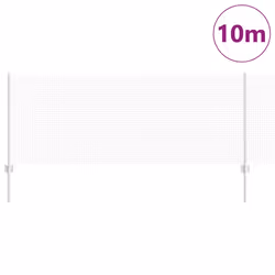 vidaXL Recinzione con pali. Argento 0.8 x 10 m Acciaio - Vista aggiuntiva 3
