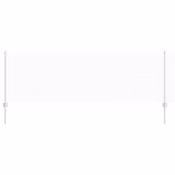 vidaXL Recinzione con pali. Argento 0.8 x 10 m Acciaio - Vista aggiuntiva 2