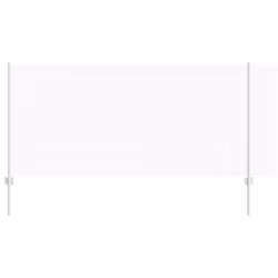 vidaXL Recinzione con pali. Argento 1 x 10 m Acciaio - Vista aggiuntiva 2