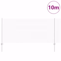 vidaXL Recinzione con pali. Argento 1 x 10 m Acciaio - Vista aggiuntiva 3