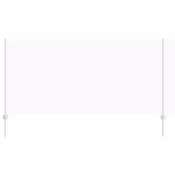 vidaXL Recinzione con pali. Argento 1.2 x 10 m Acciaio - Vista aggiuntiva 2