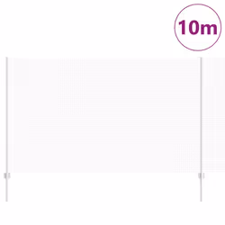 vidaXL Recinzione con pali. Argento 1.4 x 10 m Acciaio - Vista aggiuntiva 3