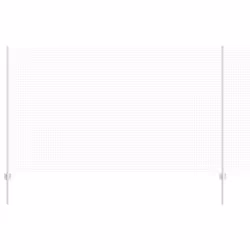vidaXL Recinzione con pali. Argento 1.4 x 10 m Acciaio - Vista aggiuntiva 2