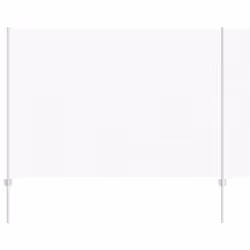 vidaXL Recinzione con pali. Argento 1.6 x 10 m Acciaio - Vista aggiuntiva 2