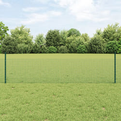 Set di Recinzione per Polli Set di 2 Verde pvc, Metallo Vidaxl