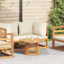 vidaXL Tavolo da caffè da giardino Ø70x40 cm Legno Massello di Teak