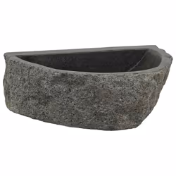 vidaXL Lavabo a parete Grigio (30-37) x (25-30) x 12 cm - Vista aggiuntiva 2