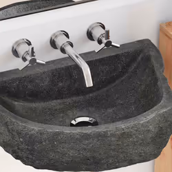 vidaXL Lavabo a parete Grigio (38-45) x (30-35) x 15 cm - Vista aggiuntiva 3