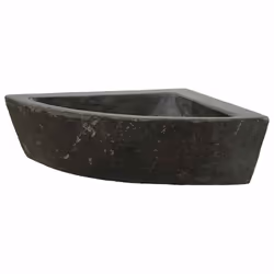 vidaXL Lavabo ad angolo sospeso Grigio (38-45) x (38-45) x 12 cm - Vista aggiuntiva 2