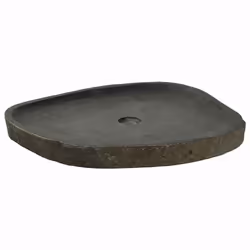 vidaXL Lavabo Grigio (55-65) x (40-50) x 6 cm Pietra di Fiume - Vista aggiuntiva 2