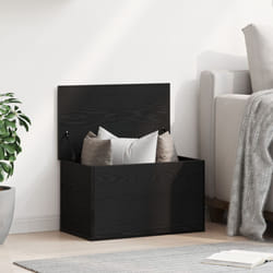 Vidaxl - Scatola di stoccaggio con coperchio in quercia nera 60x35x35 cm in legno ingegnerizzato