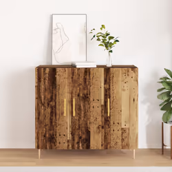 Credenza in Legno Vecchio, 90x34x80 cm, in Legno Massello di Recupero Vidaxl