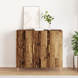 Credenza in Legno Vecchio, 90x34x80 cm, in Legno Massello di Recupero Vidaxl