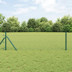 Recinzione Esagonale Verde 0.4x10 m Acciaio Vidaxl