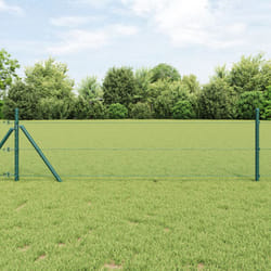 Recinzione esagonale verde 1.2x10 m in acciaio Vidaxl