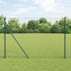 Recinto Esagonale Verde 1.6x10 m Acciaio Vidaxl