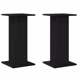vidaXL Supporti per Altoparlanti Rovere nero Legno multistrato - Vista aggiuntiva 2