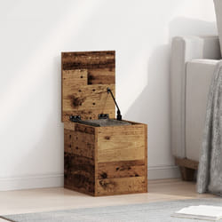 Vidaxl - Scatola di stoccaggio con coperchio in legno antico 30x35x35 cm in legno ingegnerizzato