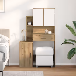 Questo tavolo da trucco elegante in rovere unisce praticità e stile, rendendolo un must-have per la tua camera da letto. Con ...
