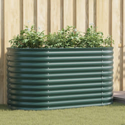 Vidaxl - Letto da Giardino Rialzato Verde 160x80x81 cm in Acciaio Galvanizzato