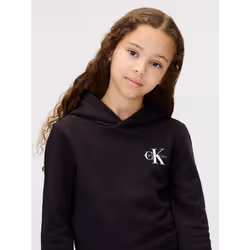 Calvin Klein Felpa con cappuccio taglio relaxed bambino - Vista aggiuntiva 4