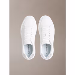 Calvin Klein Chunky Sneakers con tassello argento in pelle - Vista aggiuntiva 3