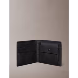 Calvin Klein Portafoglio a libro RFID in pelle con logo laminato - Vista aggiuntiva 3