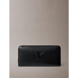 Calvin Klein Portafoglio lungo con zip e monogramma stampato