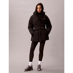 Calvin Klein Piumino con cappuccio e cintura con logo