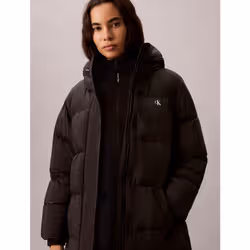 Calvin Klein Piumino con cappuccio e cintura con logo - Vista aggiuntiva 2