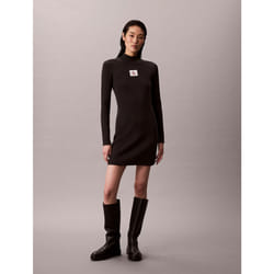 Calvin Klein Abito a collo alto in maglia in cotone