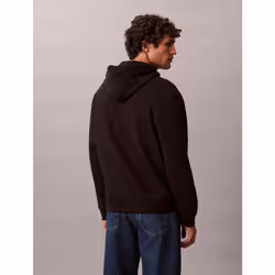 Calvin Klein Felpa con cappuccio e monogramma in spugna di cotone - Vista aggiuntiva 2