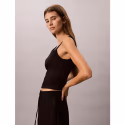 Calvin Klein Canotta in cotone a costine slim - Vista aggiuntiva 3