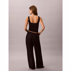 Calvin Klein Canotta in cotone a costine slim - Vista aggiuntiva 4